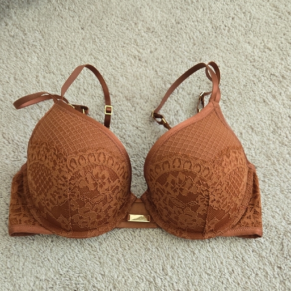 Aerie Lace Bra in Warm Brown - Picture 1 of 6